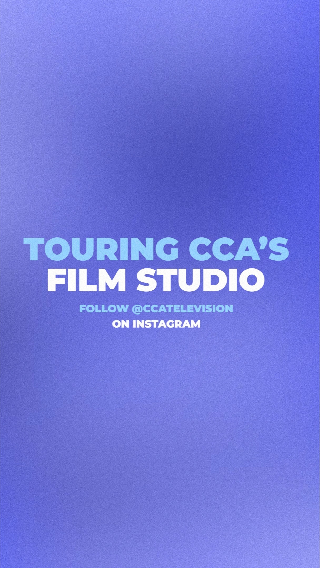 Check out the BTS of our CCA-TV Studio! 🎥🎬📺 #film #movie #cinema